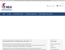 Tablet Screenshot of keurmeesters.nbvv.nl